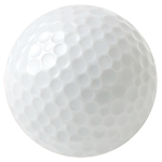 Blank Golf Ball. Personalization text will overlay this.
